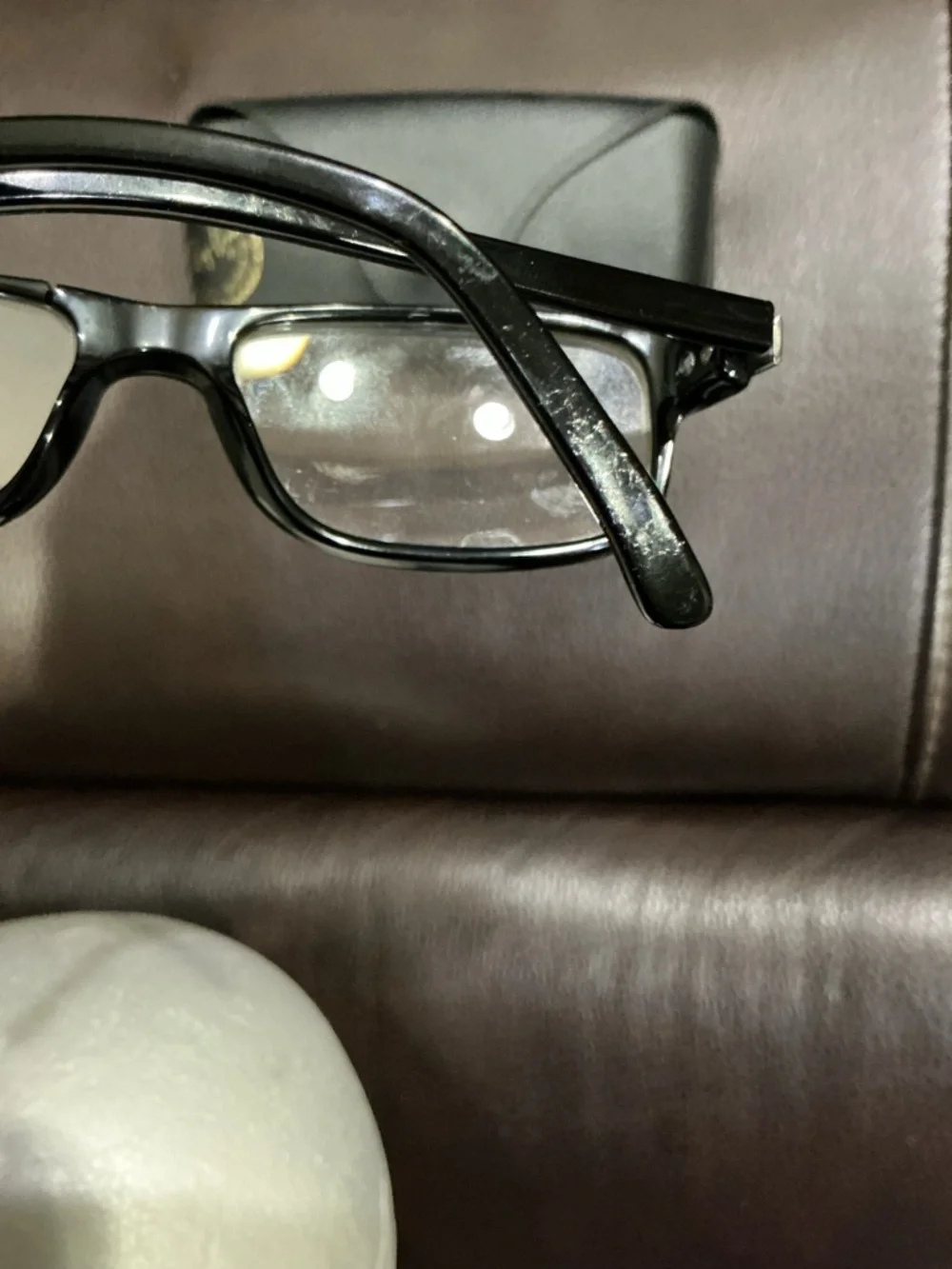 Ray-Ban Black/Gray Rectangular Eyeglass Frames RB5135